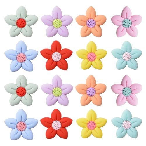 URROMA Blumen-Silikonperlen, 16 St點k, Gardenia-Silikonperlen zur Herstellung von Schl黶selanh鋘gern, Silikonperlen, Armbandherstellung, Silikonperlen f黵 selbstgemachte Halsketten, Schmuckherstellung URROMA Blumen-Silikonperlen, 16 St點k, Gardenia-Silikonperlen zur Herstellung von Schl黶selanh鋘gern, Silikonperlen, Armbandherstellung, Silikonperlen f黵 selbstgemachte Halsketten, Schmuckherstellung von URROMA