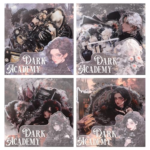 URROMA Goth Ästhetische Aufkleber, Gothic-Stil, gestanzt, Aufkleber, Buch, Vintage, Halloween, Scrapbook, Aufkleber-Set, transparent, PET, 120 Stück URROMA Goth Ästhetische Aufkleber, Gothic-Stil, gestanzt, Aufkleber, Buch, Vintage, Halloween, Scrapbook, Aufkleber-Set, transparent, PET, 120 Stück von URROMA