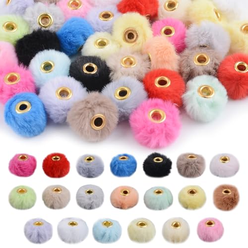URROMA Kunstpelzperlen, gemischte Farben, weich, flauschig, bunte Pompon-Abstandshalter, Großpackung für DIY-Schmuck, Handwerk, Stifte, Deocr, 20 Farben, 100 Stück URROMA Kunstpelzperlen, gemischte Farben, weich, flauschig, bunte Pompon-Abstandshalter, Großpackung für DIY-Schmuck, Handwerk, Stifte, Deocr, 20 Farben, 100 Stück von URROMA
