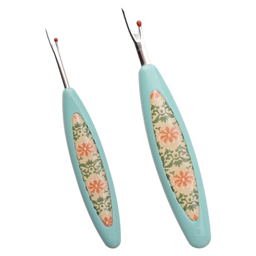 URROMA Nahttrenner, Vintage, 2 Stück, zum Nähen, Basteln, Grün, ergonomischer Fadenentferner, zum Entfernen von Sticksäumen und Nähten URROMA Nahttrenner, Vintage, 2 Stück, zum Nähen, Basteln, Grün, ergonomischer Fadenentferner, zum Entfernen von Sticksäumen und Nähten von URROMA
