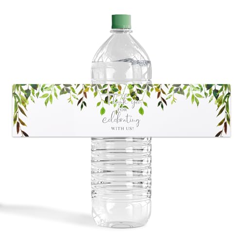 URROMA Wasserflaschen-Etiketten, Hochzeit Brautdusche Flaschenwickel 50 St點k f黵 Hochzeit Braut Baby Shower Jubil鋏n Geburtstag Party Dekoration URROMA Wasserflaschen-Etiketten, Hochzeit Brautdusche Flaschenwickel 50 St點k f黵 Hochzeit Braut Baby Shower Jubil鋏n Geburtstag Party Dekoration von URROMA