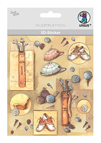 Ursus 56420039 - 3D Sticker Everyday, bestehend aus mehreren Ebenen, aus verschiedenen hochwertigen Materialien, selbstklebend, ideal zum Verzieren von Grußkarten und Geschenken, Motiv 39 von Ursus