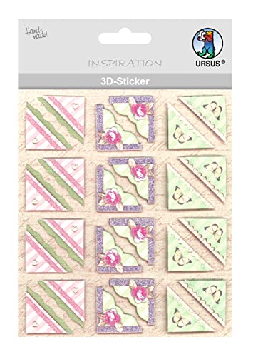 Ursus 56420026 - 3D Sticker Everyday, bestehend aus mehreren Ebenen, aus verschiedenen hochwertigen Materialien, selbstklebend, ideal zum Verzieren von Grußkarten und Geschenken, Motiv 26 von Ursus