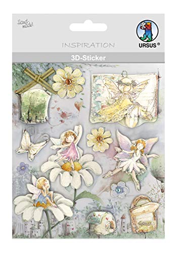 Ursus 564200118 - 3D Sticker Everyday, bestehend aus mehreren Ebenen, hochwertige Materialien, selbstklebend, ideal zum Verzieren von Grußkarten, Scrapbooking und für andere Bastelarbeiten von Ursus