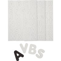 Blanko Magnet-Buchstaben von Weiß