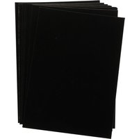 Enkaustik Malkarten schwarz, DIN A6 von Schwarz