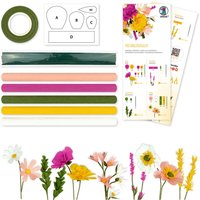 Krepppapier-Blumen-Set - Gelb von URSUS