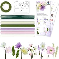 Krepppapier-Blumen-Set - Lila von URSUS