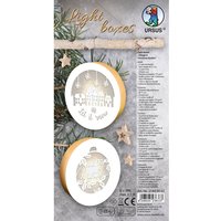 Lightboxes "Merry Christmas", 2er-Set von URSUS