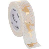 Masking Tape "Hasen, gold" von Weiß