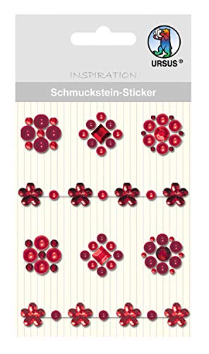 Ursus 75050003 - Schmuckstein Sticker Medaillons, rot, 8 Stück, selbstklebend, einfach von der Fole abzuziehen, ideal geeignet für Scrapbooking, Kartengestaltung und zur Dekoration Ursus 75050003 - Schmuckstein Sticker Medaillons, rot, 8 Stück, selbstklebend, einfach von der Fole abzuziehen, ideal geeignet für Scrapbooking, Kartengestaltung und zur Dekoration von Ursus
