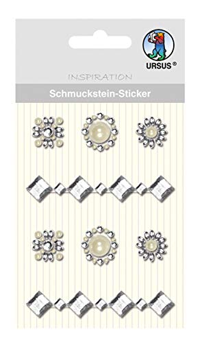 Ursus 75050001 - Schmuckstein Sticker Medaillons, silber, 8 Stück, selbstklebend, einfach von der Fole abzuziehen, ideal geeignet für Scrapbooking, Kartengestaltung und zur Dekoration Ursus 75050001 - Schmuckstein Sticker Medaillons, silber, 8 Stück, selbstklebend, einfach von der Fole abzuziehen, ideal geeignet für Scrapbooking, Kartengestaltung und zur Dekoration von Ursus