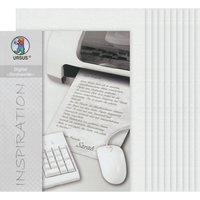Strohseide "Digital", 10 Blatt, DIN A4 - Weiß von Weiß