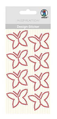 Ursus 75070004 - Design Sticker, Schmetterlinge, rot, 8 Stück, selbstklebend, einfach von der Folie abzuziehen, ideal geeignet für Scrapbooking, Kartengestaltung und zur Dekoration Ursus 75070004 - Design Sticker, Schmetterlinge, rot, 8 Stück, selbstklebend, einfach von der Folie abzuziehen, ideal geeignet für Scrapbooking, Kartengestaltung und zur Dekoration von Ursus