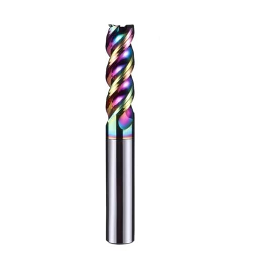 3-Flöten-Hartmetallfräser, Wolfram-Schaftfräser, CNC-Werkzeug, 1 bis 20 mm, für Aluminium, Fiberglas, Acryl, Holz, Kupfer, Kunststoff (1 x 4 x 6 x 100/3F-BC3055) von URTYP