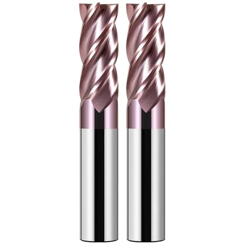 CNC-Hartmetall-Schaftfräser, 4-schneidig, Metall- und Stahlbearbeitungswerkzeug, Fräser, 4, 6, 8, 12 Schaft, HRC62, CNC-Wolframfräser (10 x 40 x 10 x 100) von URTYP