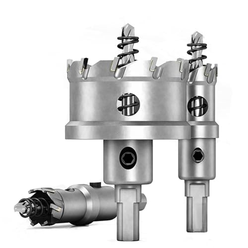 Einfach zu verwendende Lochsäge mit selbstauswerfenden Bohrern, funktioniert mit jeder elektrischen Bohrmaschine (Metall/Kunststoff) (48 mm) von URTYP