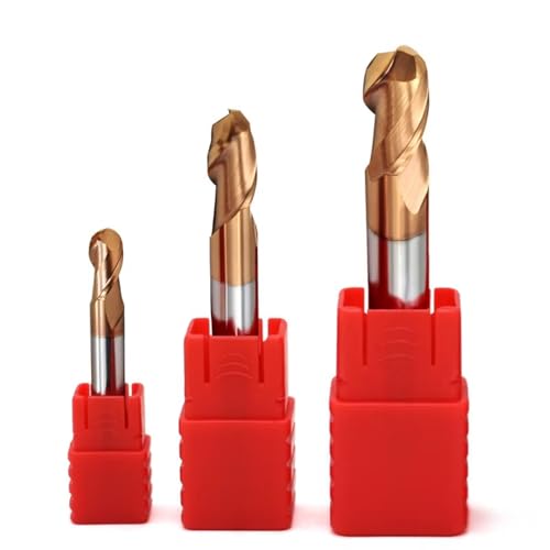 Fräser, Legierungsbeschichtung, Wolframstahl, Werkzeug, CNC-Bearbeitung, HRC55-Kugelkopffräser, Oberfräser, Maschinen-Schaftfräser (R5x150L/HRC55-5PCS) von URTYP