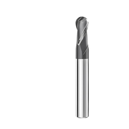 HRC50/55/70 2-schneidig R0,5-R6,0 mm CNC-Maschinenbearbeitungsfräser Hartmetall-Kugelfräser für die Stahl-/Aluminiumverarbeitung, R4x16x8Dx100L, HRC50, ST von URTYP
