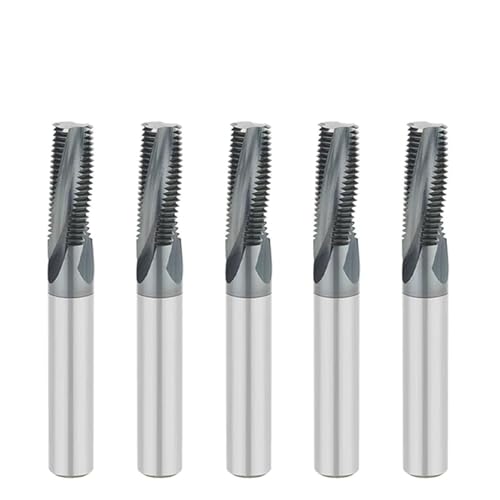 Hartmetall-Gewindefräser, Vollzahngewinde, CNC-Bearbeitungszentrum, Legierungsbeschichteter Fräser (M5 x 0,8/Vollbeschichtet) von URTYP