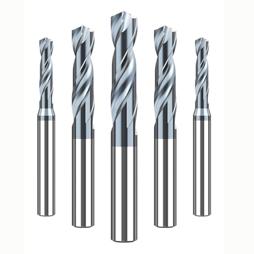 Hartmetallbohrer Hrc60 mit Innenkühlung, innerer Durchgangskühlmittelbohrung, paralleler Schaft 3,1 45 6 789 12 mm, beschichtetes CNC-Maschinenwerkzeug (10,8 x 55 x 102 L x T12) von URTYP