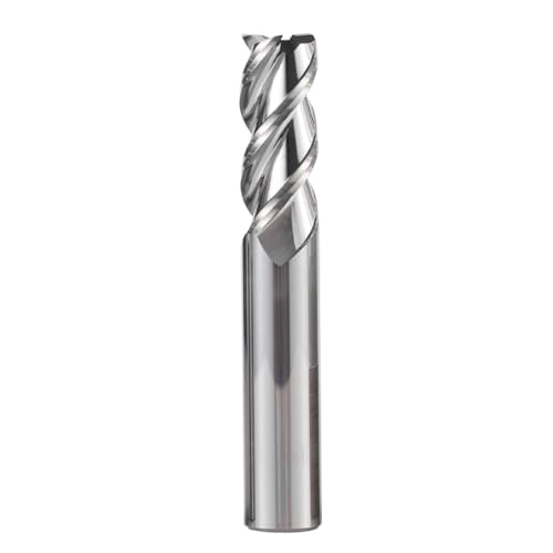 Hrc62 3-Flöten-Hartmetallfräser, Wolfram-Schaftfräser, CNC-Werkzeug 1 4 6 8-20 mm für Aluminium, Fiberglas, Acryl, Holz, Kupfer, Kunststoff (1 Stück/20 x 45 x 20 x 100) von URTYP