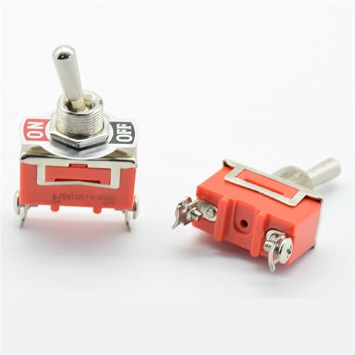 Kippschalter, 12 V, robust, Ein-/Ausschalter, Auto, Metall, SPDT, SPST, P0.05, 15 A, 250 V, Klemme, 1 Stück(1pc ON OFF) von URUJAMOY