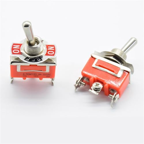 Kippschalter, 12 V, robust, Ein-/Ausschalter, Auto, Metall, SPDT, SPST, P0.05, 15 A, 250 V, Klemme, 1 Stück(1pc ON OFF ON) von URUJAMOY
