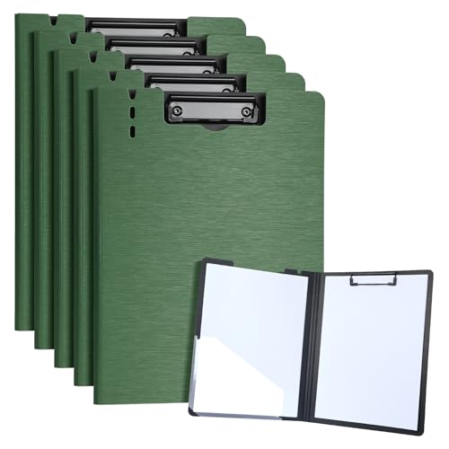 URbantin A4 Klemmbrett Ordner, 5 Pack Faltbare Klemmbretter für Geschäft, Büro, Schule oder Restaurant (Grün) von URbantin