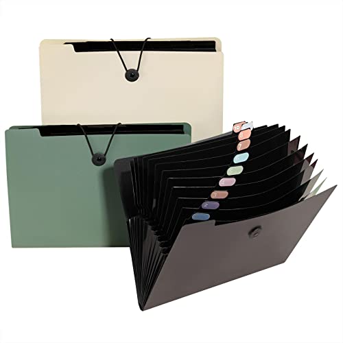 URbantin Dokumentenmappe A4,3 Pcs Fächermappe Mit Druckknopf,13 Fächer Unterlage-Ordner,Erweiterbar Ordnungsmappe Mappe,Tragbar Sortiermappe für Büro,Geschäftsreise,Schule und Zuhause URbantin Dokumentenmappe A4,3 Pcs Fächermappe Mit Druckknopf,13 Fächer Unterlage-Ordner,Erweiterbar Ordnungsmappe Mappe,Tragbar Sortiermappe für Büro,Geschäftsreise,Schule und Zuhause von URbantin