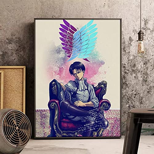 USCMN DIY Anime Diamond Painting Attack on Titan of Diamond Einstellung Diamant Mosaik Volldiamant Stickerei Kreuzstich Kits-40x50cm von USCMN