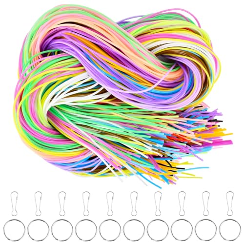 220Stück Scooby DOO Bänder Set mit Schlüsselring & Haken,Scoubidou Bänder Set,Skubidubänder Knüpfbänder Flechtschnüre Scoobydoo Bänder Basteln für Armbänder Halskett Schlüsselanhänger DIY (20 Farben) 220Stück Scooby DOO Bänder Set mit Schlüsselring & Haken,Scoubidou Bänder Set,Skubidubänder Knüpfbänder Flechtschnüre Scoobydoo Bänder Basteln für Armbänder Halskett Schlüsselanhänger DIY (20 Farben) von USENG