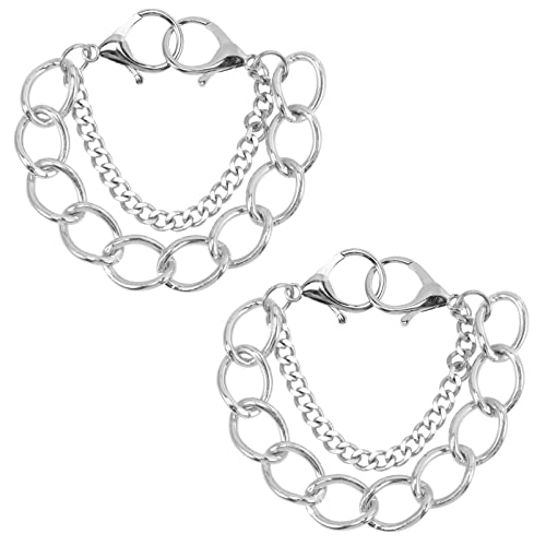 USHOBE Gothic Schmuck 2Pcs Schuhkette Charme DIY Schuhe Dekoration Metallschuhkette Accessoire mit Schnalle für Teen Mann Frauen Erwachsene Party Bevorzugt Geburtstagsgeschenke Schuhschmuck USHOBE Gothic Schmuck 2Pcs Schuhkette Charme DIY Schuhe Dekoration Metallschuhkette Accessoire mit Schnalle für Teen Mann Frauen Erwachsene Party Bevorzugt Geburtstagsgeschenke Schuhschmuck von USHOBE