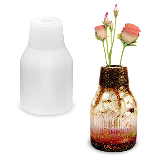 USHYPRI silikonform vase, epoxidharz Formen silikon vasen, raysin gießformen gießform vase zur Herstellung von vasen,Stifthaltern,Kristallflaschen, Aufbewahrungsflaschen von USHYPRI
