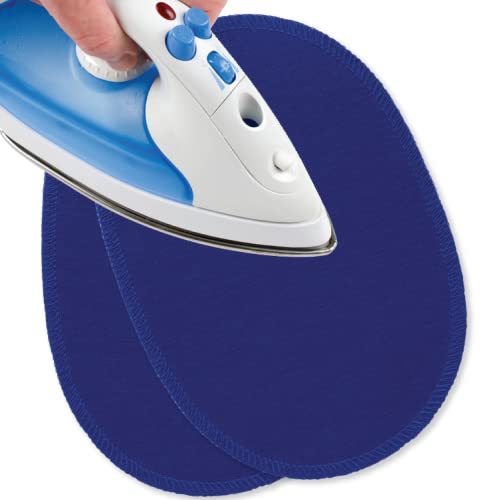 USIT, 2 Stück Flicken zum Aufbügeln aus Jerseystoff, 16x11 cm, Ideal zur Reparatur von Trainingsanzügen, Hemden und Sporthosen, Sportblau USIT, 2 Stück Flicken zum Aufbügeln aus Jerseystoff, 16x11 cm, Ideal zur Reparatur von Trainingsanzügen, Hemden und Sporthosen, Sportblau von USIT