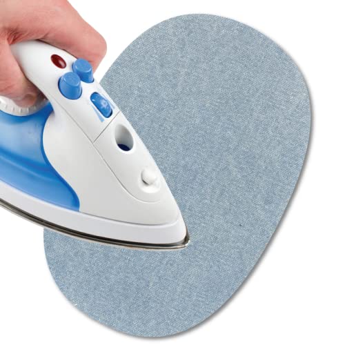 USIT, 2 Stück Jean Flicken zum Aufbügeln aus Denimstoff, 16x11 cm, Ideal zum Reparieren von Hosen, Jacken und Hemden, Leichte Jeans USIT, 2 Stück Jean Flicken zum Aufbügeln aus Denimstoff, 16x11 cm, Ideal zum Reparieren von Hosen, Jacken und Hemden, Leichte Jeans von USIT