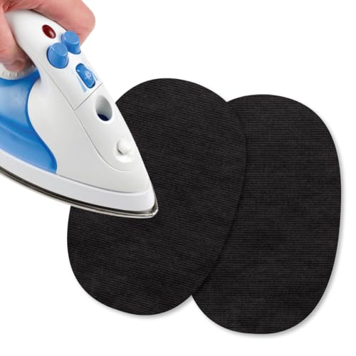 USIT, 2 Stück Mini-Flicken zum Aufbügeln aus Jerseystoff, 13x9 cm, Ideal zur Reparatur von Trainingsanzügen, Hemden und Sporthosen, Braun USIT, 2 Stück Mini-Flicken zum Aufbügeln aus Jerseystoff, 13x9 cm, Ideal zur Reparatur von Trainingsanzügen, Hemden und Sporthosen, Braun von USIT