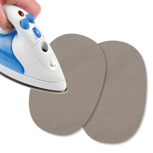 USIT, 2 Stück Mini-Flicken zum Aufbügeln aus Jerseystoff, 13x9 cm, Ideal zur Reparatur von Trainingsanzügen, Hemden und Sporthosen, Sand USIT, 2 Stück Mini-Flicken zum Aufbügeln aus Jerseystoff, 13x9 cm, Ideal zur Reparatur von Trainingsanzügen, Hemden und Sporthosen, Sand von USIT