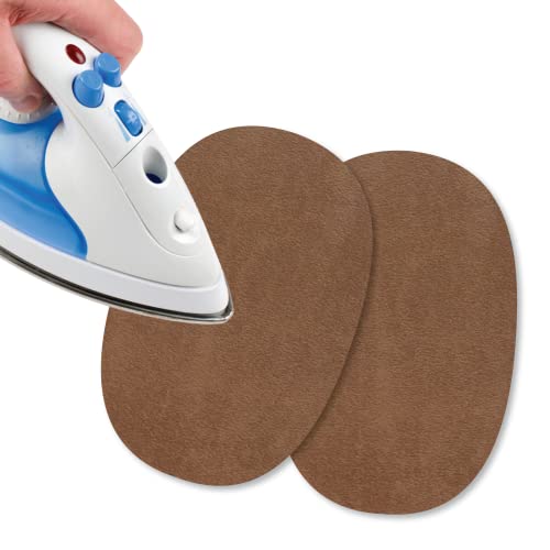 USIT, 2 Stück Mini-Flicken zum Aufbügeln aus Wildlederstoff, 13x9 cm, Ideal zum Ausbessern von Hosen, Jacken und Hemden, Unveränderliche Farben, Tabak USIT, 2 Stück Mini-Flicken zum Aufbügeln aus Wildlederstoff, 13x9 cm, Ideal zum Ausbessern von Hosen, Jacken und Hemden, Unveränderliche Farben, Tabak von USIT