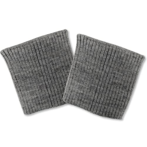 USIT, Bündchen aus Wolle, 8 x 9 cm, ideal zum Reparieren von Jacken und Jacken, 1 Paar, mittelgrau USIT, Bündchen aus Wolle, 8 x 9 cm, ideal zum Reparieren von Jacken und Jacken, 1 Paar, mittelgrau von USIT