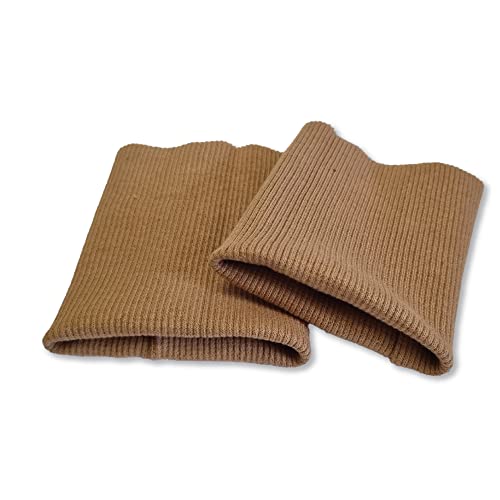 USIT, Handgelenke aus Baumwolle, 8 x 9 cm, ideal zur Reparatur von Hemden und Sweatshirts, 1 Paar, Beige von USIT