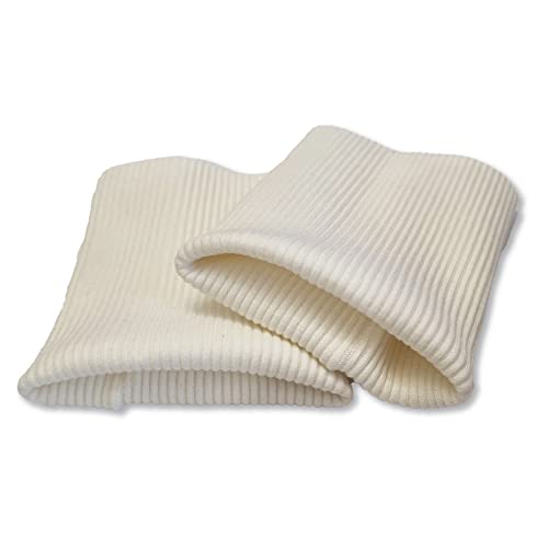 USIT, Handgelenke aus Baumwolle, 8 x 9 cm, ideal zur Reparatur von Hemden und Sweatshirts, 1 Paar, cremefarben von USIT