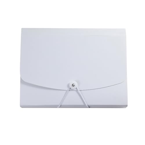 USOHJZ Akkordeonordner Organize 2 PCS A4-Dateipapierordner, große Kapazität, wasserdichter Datei-Organizer, Zertifikate, Musiknoten, Testpapier, Desktop-Speicherdokument(White) von USOHJZ