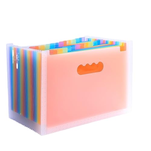 USOHJZ Akkordeonordner Organize 2 Stück A4-Aktenhalter mit Mehreren Schichten, vertikal, 25 Schichten, for 2000 Blätter, for die Papieraufbewahrung im Schulbüro(Color 1) von USOHJZ