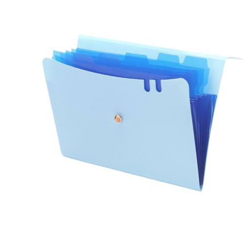 USOHJZ Akkordeonordner Organize 2 Stück Fächermappen, Akkordeon-Ordner im A4-Format, Ordner mit 7 Fächern for Dokumente, for Schul- und Bürobedarf(Blue) von USOHJZ