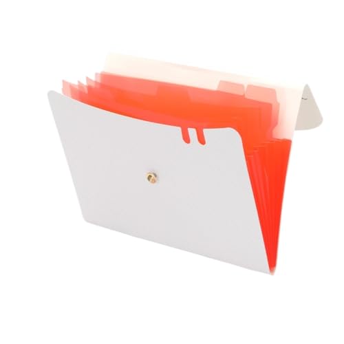 USOHJZ Akkordeonordner Organize 2 Stück Fächermappen, Akkordeon-Ordner im A4-Format, Ordner mit 7 Fächern for Dokumente, for Schul- und Bürobedarf(White) von USOHJZ