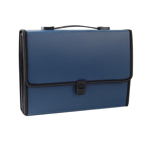 USOHJZ Akkordeonordner Organize 26 Grid Verdickung Erweiterung Datei Ordner A4 Papier Halter Büro Dokument Organizer wasserdichte Fall for Dokumente(Blue) von USOHJZ