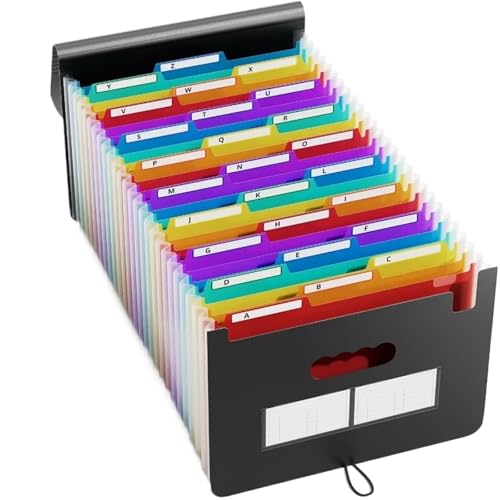 USOHJZ Akkordeonordner Organize 26 Taschen Akkordeon-Datei-Organizer Keeper Erweiterbare Füllbox Brief A4 Größe Erweiterbarer Dateiordner Kunststoff Akkordeon Dokument USOHJZ Akkordeonordner Organize 26 Taschen Akkordeon-Datei-Organizer Keeper Erweiterbare Füllbox Brief A4 Größe Erweiterbarer Dateiordner Kunststoff Akkordeon Dokument von USOHJZ