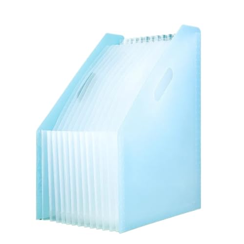 USOHJZ Akkordeonordner Organize Dokumenten-Papier-Organizer, Aufbewahrungshalter, mehrschichtiger Schul- und Büro-Schreibwarenhalter, A4-Datei-Papier-Organizer(Blue) von USOHJZ