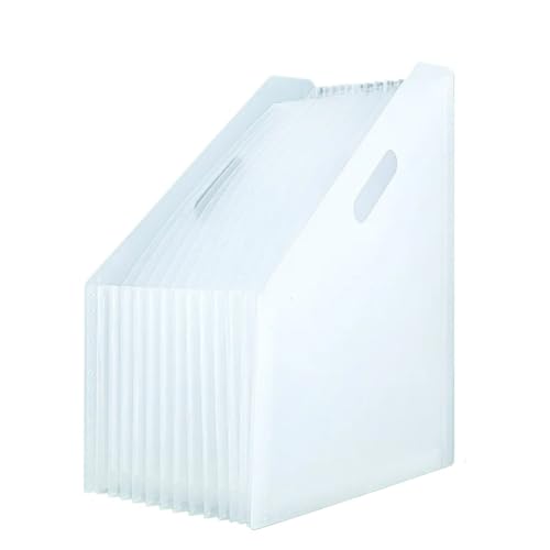USOHJZ Akkordeonordner Organize Dokumenten-Papier-Organizer, Aufbewahrungshalter, mehrschichtiger Schul- und Büro-Schreibwarenhalter, A4-Datei-Papier-Organizer(White) von USOHJZ